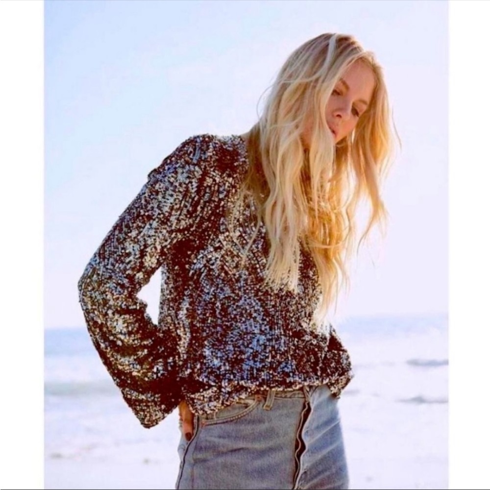 EQUIPMENT Silk Sequin Top - Price Firm